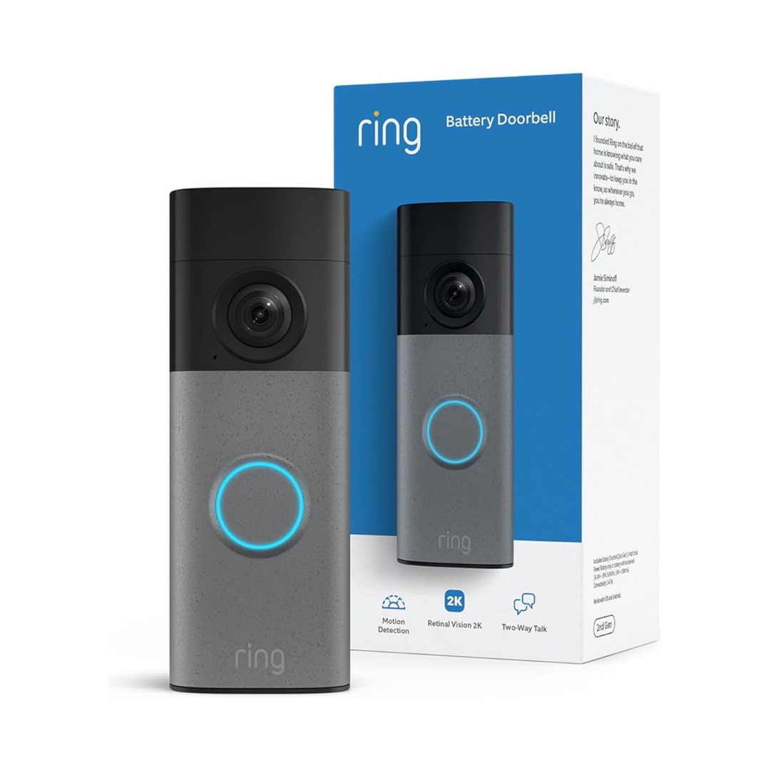 Ring Battery Doorbell 2K (newest model) Retinal 2K wit…