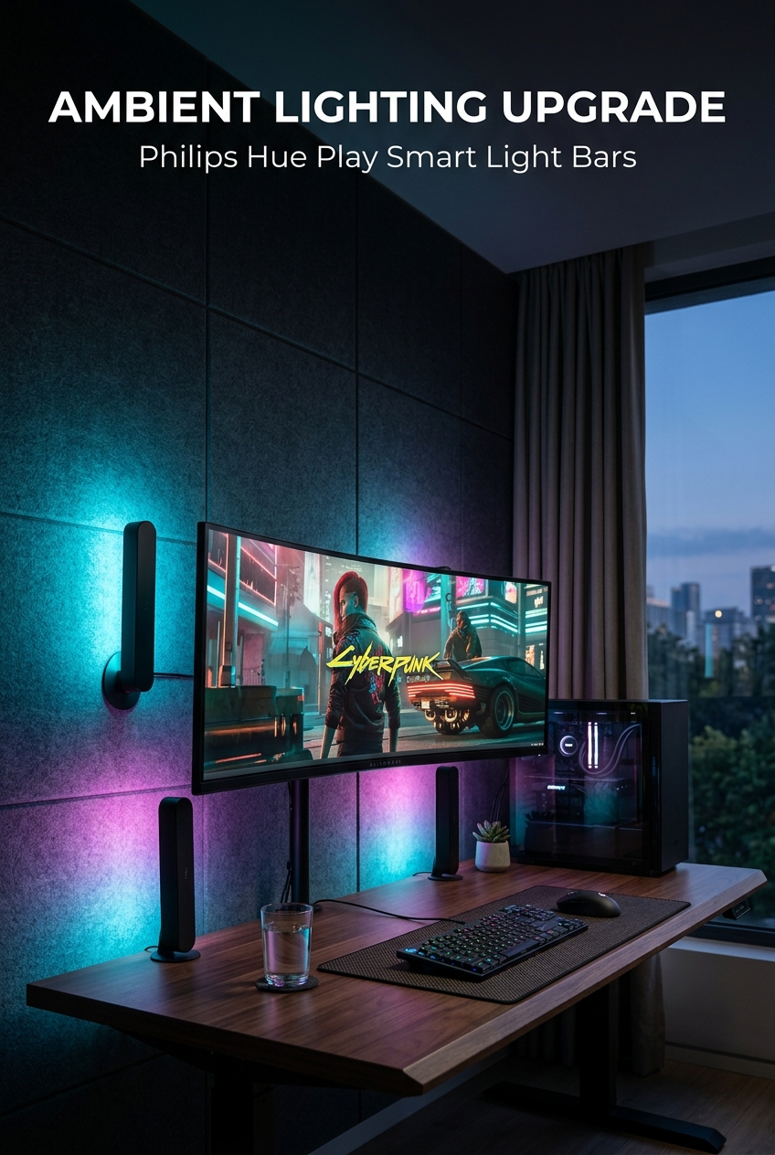 Philips Hue Play White & Color Smart Light Bar (2-Pack Base Kit)